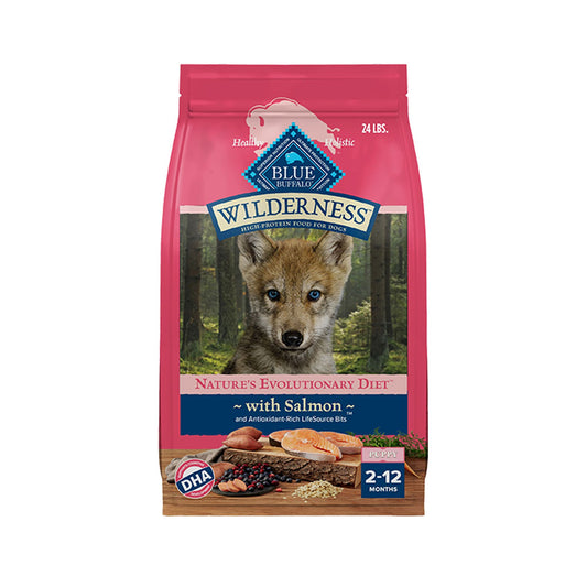 Blue Buffalo Wilderness Nature's Evolutionary Diet Puppy Dry Dog Food - Salmon 4.5 Lb
