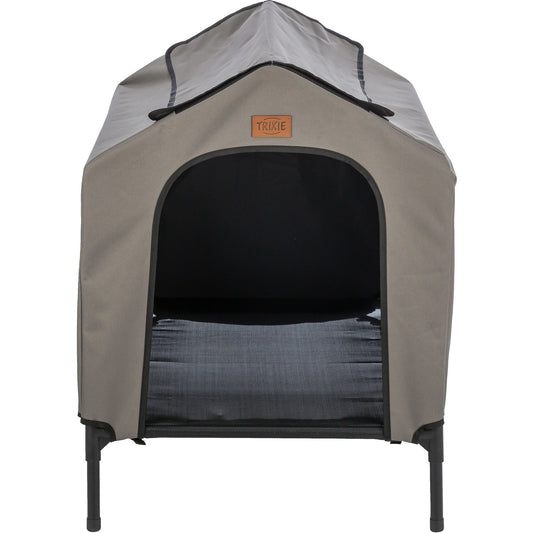 TRIXIE 2-in-1 Elevated Portable Dog House/Cot & Tent for Dogs 39.4"L x 35.4"W x 48.8"H
