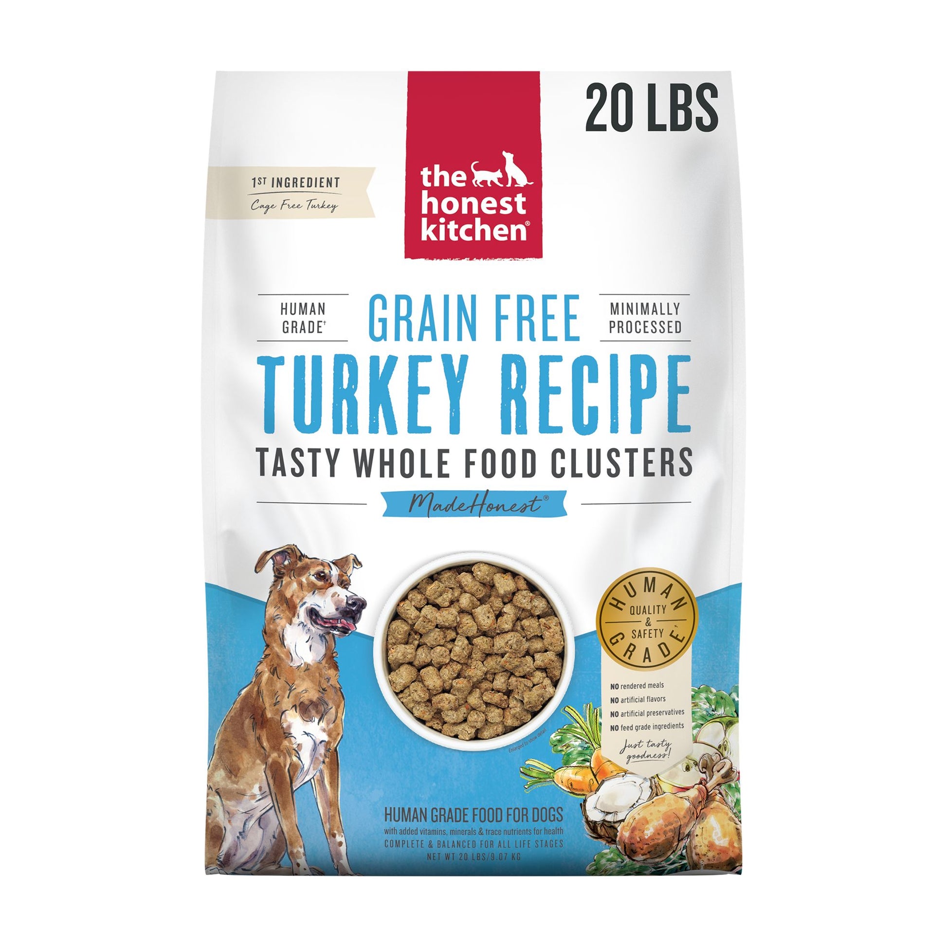 The Honest Kitchen Grain Free Clusters Adult Dog Dry Food - Turkey 1 Lb