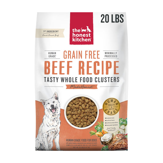 The Honest Kitchen Grain Free Clusters Adult Dog Dry Food - Beef 1 Lb