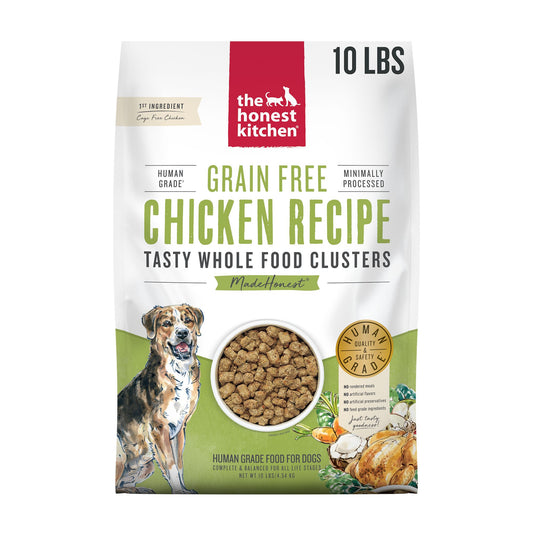 The Honest Kitchen Grain Free Clusters Adult Dog Dry Food - Chicken 10 Lb