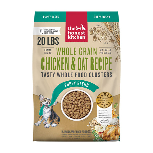 The Honest Kitchen Whole Grain Clusters Puppy Dry Dog Food - Chicken & Oat 4 Lb