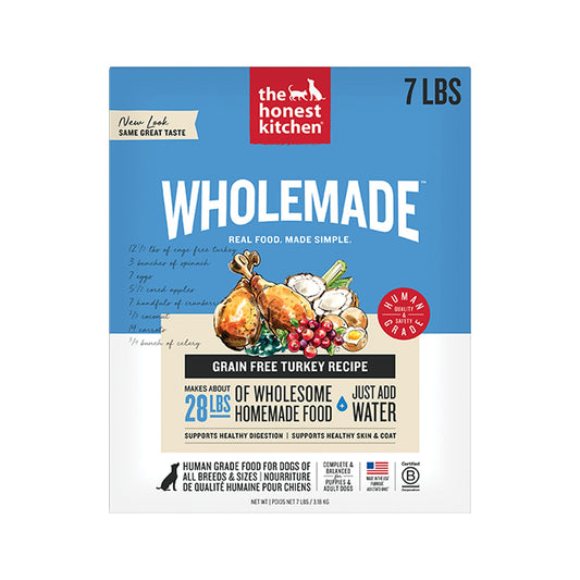 The Honest Kitchen Wholemade Grain Free Adult Dehydrated Dog Food - Turkey 2 Lb