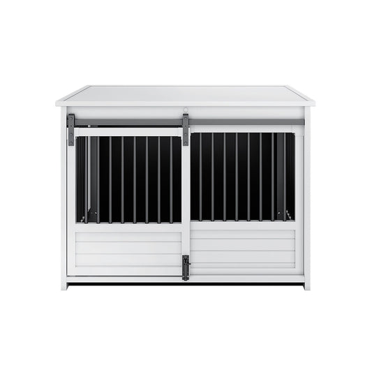 New Age Pet® ECOFLEX® Barn Door End Table Dog Crate Large