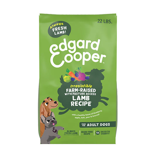Edgard & Cooper Irresistible Grass-Fed Lamb Adult Dry Dog Food - Grain Free 4.5 Lb