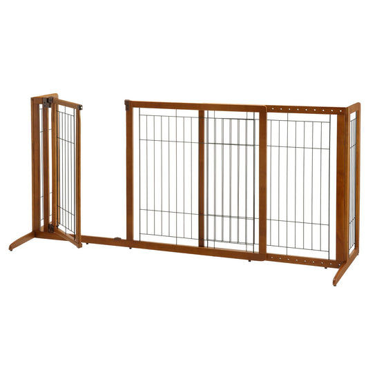 Richell® Freestanding Pet Gate w/Door Medium