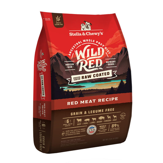 Stella & Chewy's Wild Red Raw Coated All Life Stages Dry Dog Food - Grain & Legume Free, Red Meat 3.5 Lb