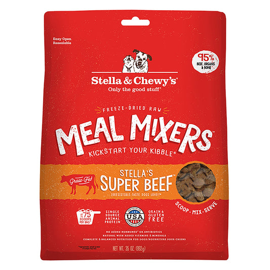 Stella & Chewy's Freeze-Dried Raw Meal Mixers All Life Stages Dog Food Topper - Super Beef 3.5 Oz