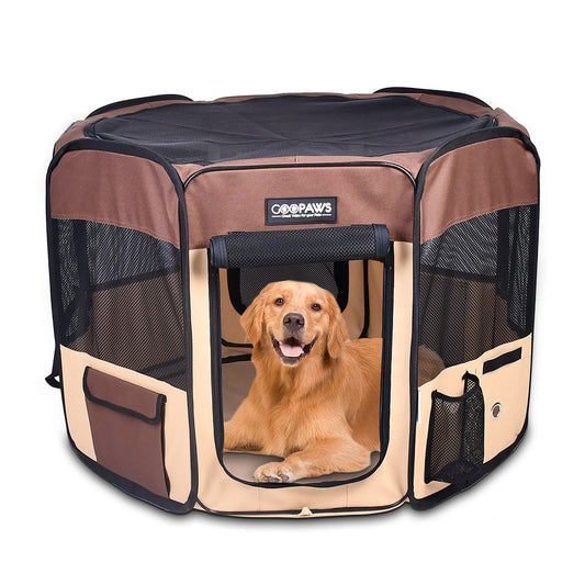 Jespet Collapsible Soft-Sided Playpen W/Carry Bag 61"