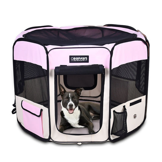 Jespet Collapsible Soft-Sided Playpen W/Carry Bag 45"