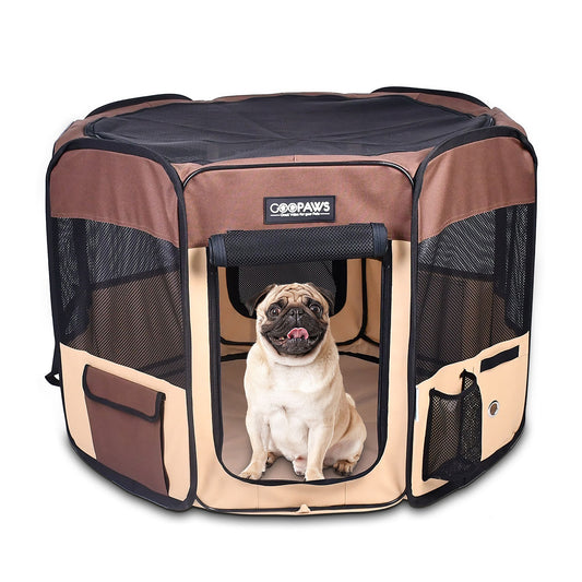 Jespet Collapsible Soft-Sided Playpen W/Carry Bag 36"