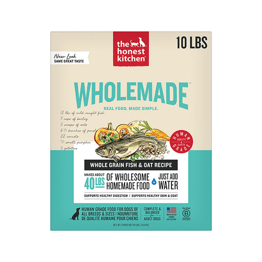 The Honest Kitchen Wholemade Whole Grain Adult Dehydrated Dog Food - Fish 4 Lb