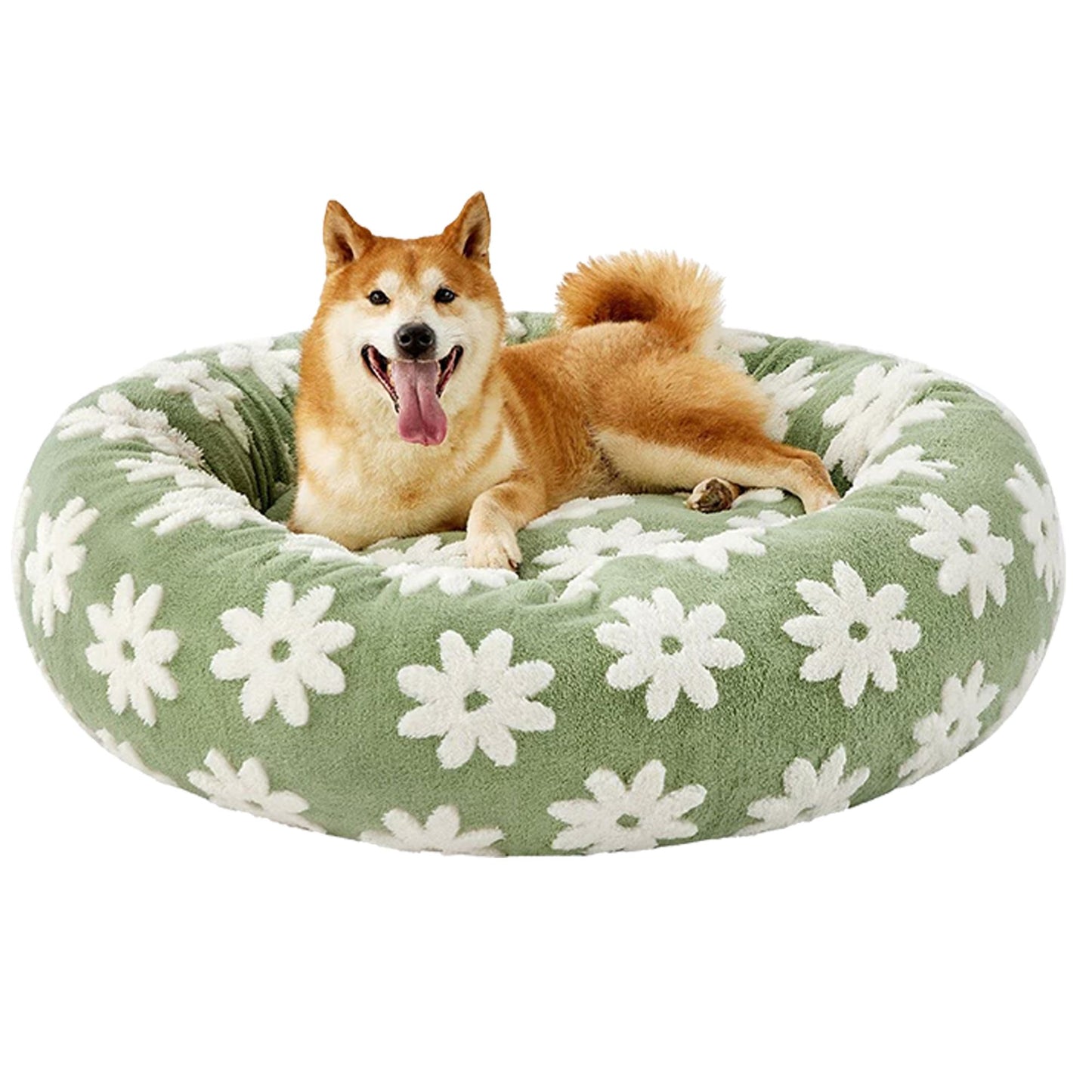 Lesure® Cute Donut Pet Bed for Dogs & Cats - Flower Large