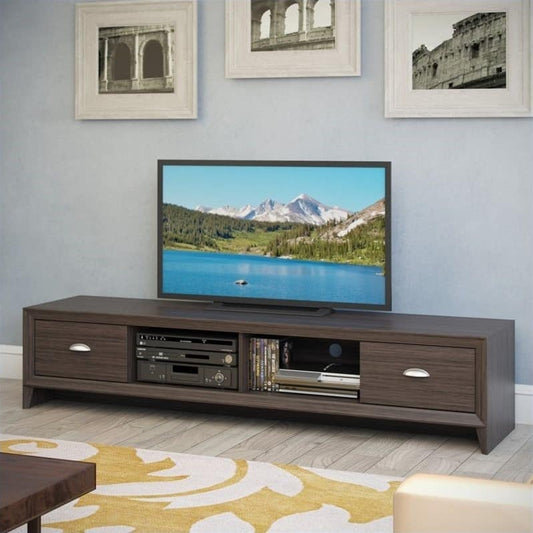 CorLiving - Lakewood Extra Wide TV Stand, for TVs up to 85" - Wenge