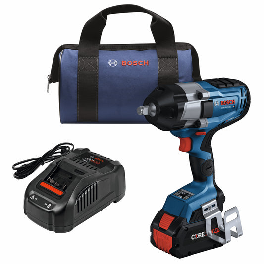 Bosch 8-Amp 18-volt Variable Speed Brushless 1/2-in square Drive Cordless Impact Wrench ( Battery Included )