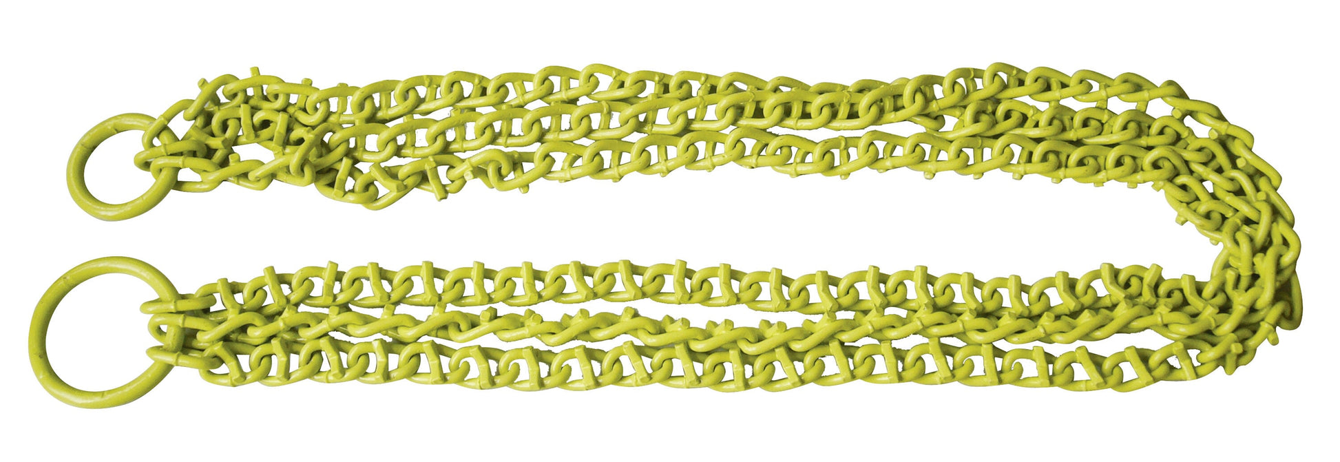 BrushGrubber Steel Shrub Chain Specialty Landscaping Tool, 9 lbs., Easily Removes Shallow-Rooted Shrubs and Clumps, 18-in Diameter, No-Slip Grip Links BG-19