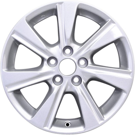 New 17x7.5" 17 Inch Silver Aluminum Alloy Wheel Rim for Toyota Highlander 2011 2012 2013 | ALY69580U20N | Direct Fit - OE Stock Specs
