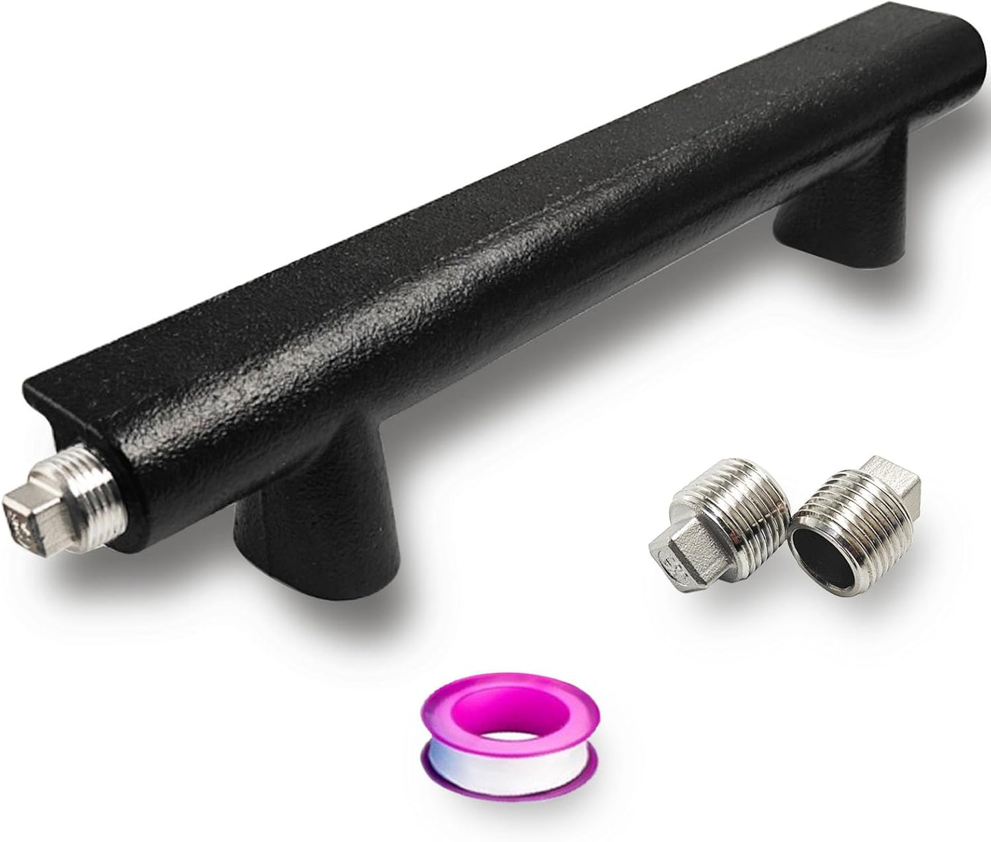 Universal Cast Iron Gas Log Lighter for Gas Fireplace Logs, 14 Inch Gas Fireplace Burner for Natural Gas Only, Natural Gas Igniter Kit for logs Burning Fireplaces, for Gas Fireplace Parts