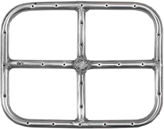 Alpine Flame 12 X 9 Inch Stainless Rectangular Single Natural Gas Fire Pit Ring Burner