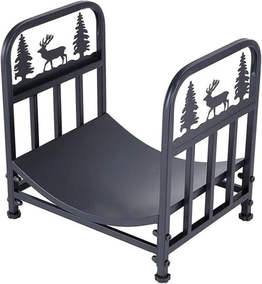 Firewood Rack with Bottom Board, Log Storage Rack for Woodshed Back Porch Patio Storage Rack