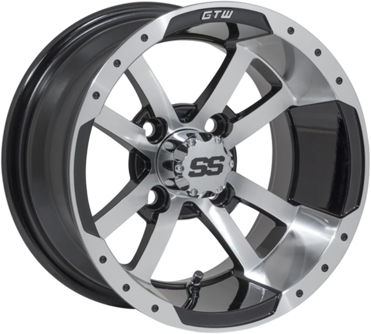 Storm Trooper Aluminum Golf Cart Wheel (Sold as Single Unit)