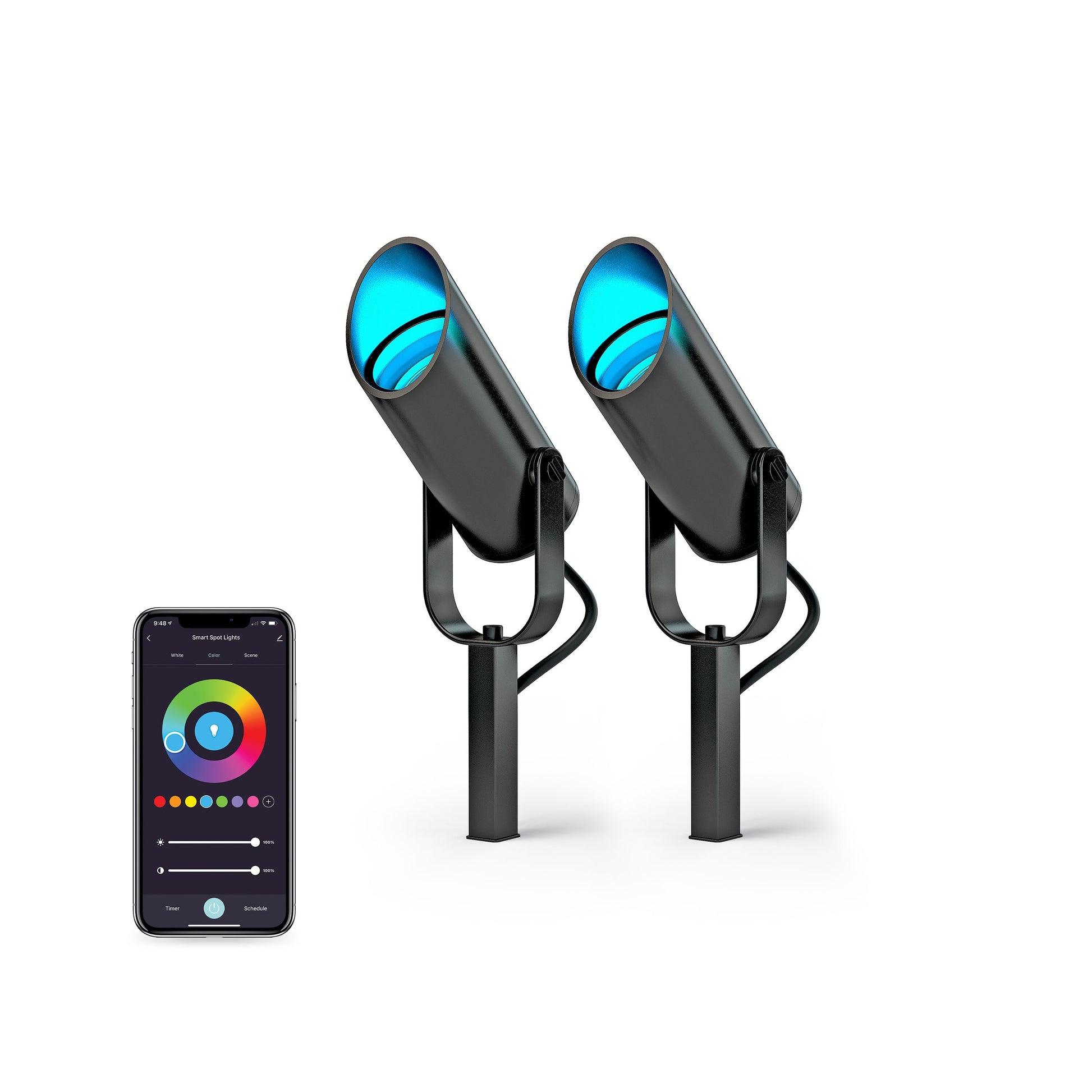 atomi smart atomi smart WiFi LED Spot Light 2-Pack Expansion Kit AT1660