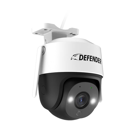 Defender Guard PRO PTZ Plug-In IP Camera Indoor/Outdoor 16-Channel 1-Camera 2K Plug-in DomeMicro Sd (Included) Security Camera System IP4MCB1PROPT