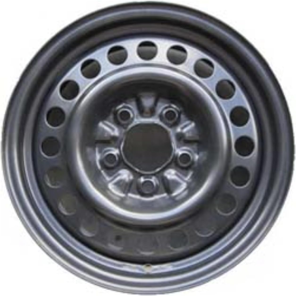 15x6" Reconditioned OEM Black Steel Wheel for 1997-2005 Chevrolet Malibu and 1999-2005 Pontiac Grand Am | 8038 9592321