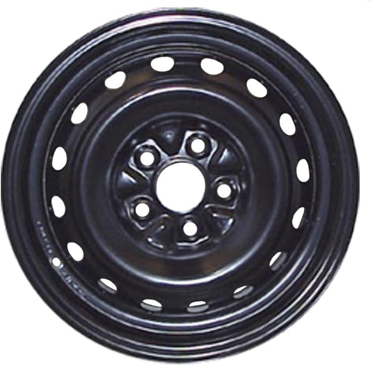 14x6" Reconditioned Factory OEM Black Steel Wheel Rim for 1996-2000 Dodge Caravan | 2077