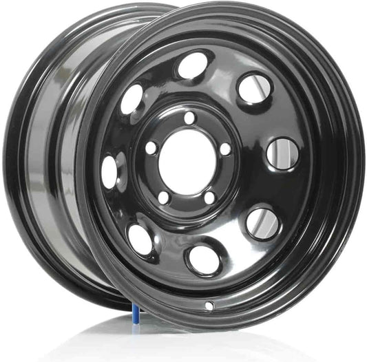Cragar 397 15x8 Black Wheel / Rim 5x4.5 with a 6mm Offset and a 83.82 Hub Bore. Partnumber 3975812P