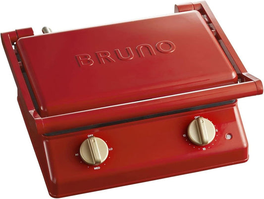 BRUNO Grill Sand Maker Double RED BOE084-RD AC100V Shipped from Japan
