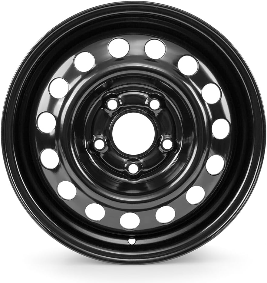 New 15 inch rim for Nissan NV200 2013-2021, Painted Black Steel replacement wheel Rim - OE Direct Replacement 15x5.5" set of 1