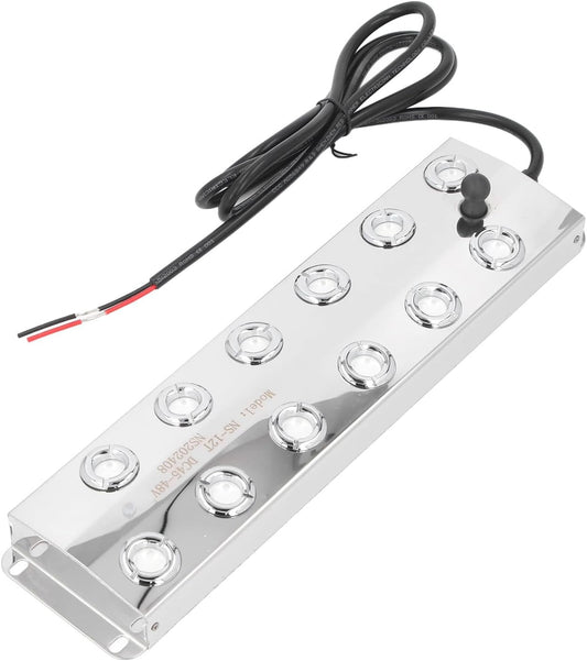 Focket Ultrasonic Mist Maker, 12 Heads IP67 Stainless Steel Nozzles with 1.7Mh Electronic Oscillation for Garden Pond Halloween Decoration