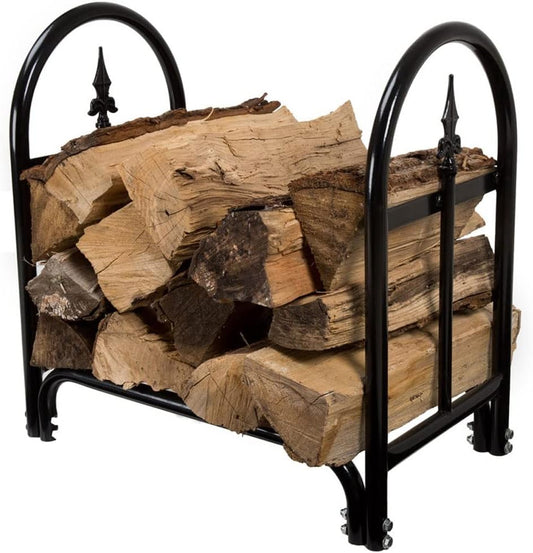 Log Store Fire Wood Rack Outdoor Metal Waterproof Wood Rack for Firewood Holder Heavy Duty Log Holders for Inside Fireplace