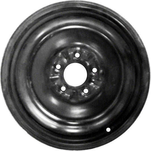 17x4" Reconditioned Factory OEM Compact Mini Spare Black Steel Wheel for Ford Fusion and Mercury Milan 2006-2012 | 3652