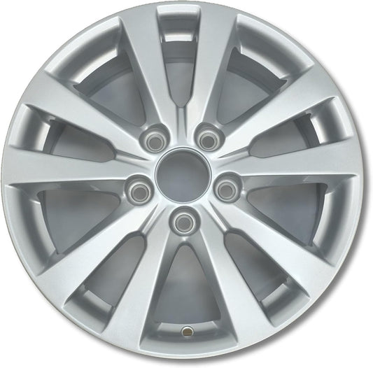 New Single 16" 16x6.5 Inch Alloy Wheel for 2012–2014 Honda Civic | OEM Design Replacement Rim | Silver | Direct Fit - OE Stock Specs | 64024 64024A