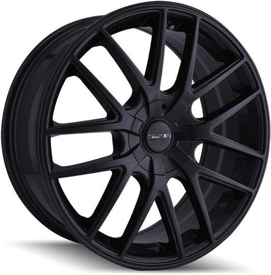 TOUREN TR60 Full Matte Black Wheel (16 x 7. inches /5 x 72 mm, 42 mm Offset)