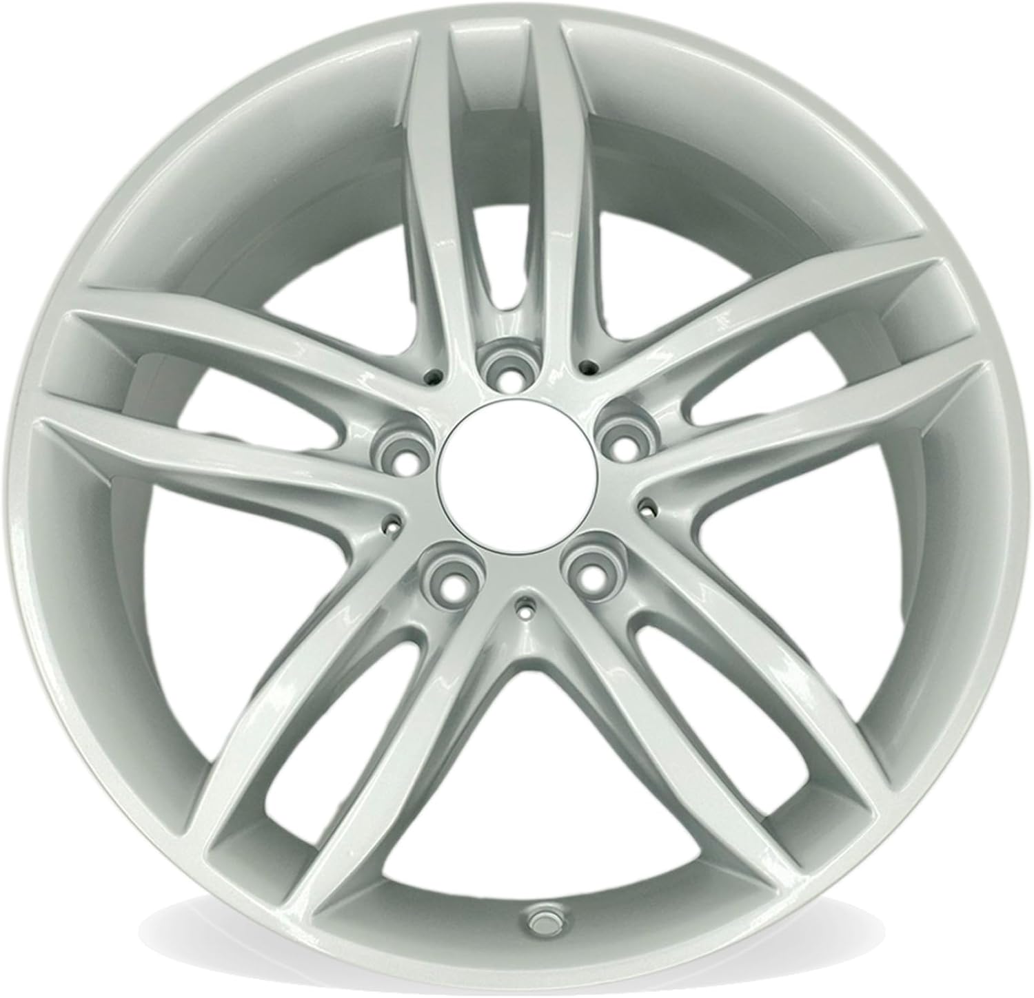 New 17x7.5 Inch 17" Wheel for 2012–2014 Mercedes-Benz C-Class C250 C300 C350 | OEM Design Alloy Rim | Silver | Front Single Replacement Car Rim | Direct Fit - OE Stock Specs | 85227