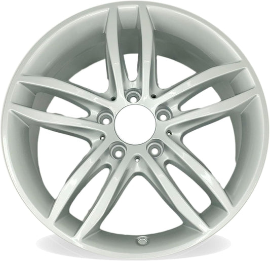 New 17x7.5 Inch 17" Wheel for 2012–2014 Mercedes-Benz C-Class C250 C300 C350 | OEM Design Alloy Rim | Silver | Front Single Replacement Car Rim | Direct Fit - OE Stock Specs | 85227