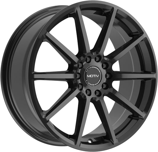 Motiv 431B 18x7.5 5x4.5"/5x120 +40mm Gloss Black Wheel Rim 18" Inch