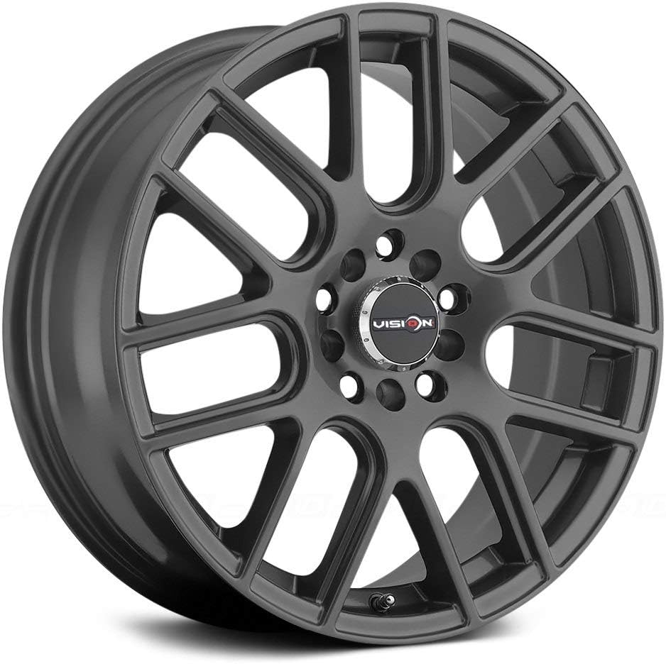 Vision 426 Cross Gunmetal Wheel with Painted Finish (16 x 7. inches /5 x 100 mm, 38 mm Offset)