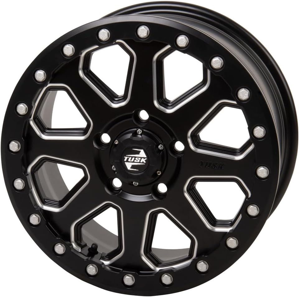 5/114.3 (5/4.5) Tusk Uinta Beadlock Wheel 15x7 6.0 + 1.0 Milled/Black For Polaris RZR Pro R 4 Ultimate Launch Edition 2022