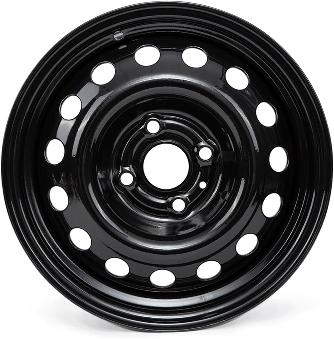 14 Inch New 14"x5.5" Steel Wheel Rim for Hyundai Accent 2006-2017, Black Wheels, 1 Direct Fit Replacement Rim