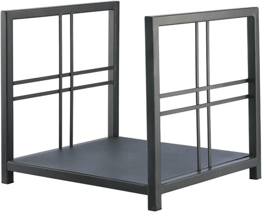 Small Firewood Storage Rack - Steel Log Brackets for Indoor and Outdoor Log Organizing and Storage Racks