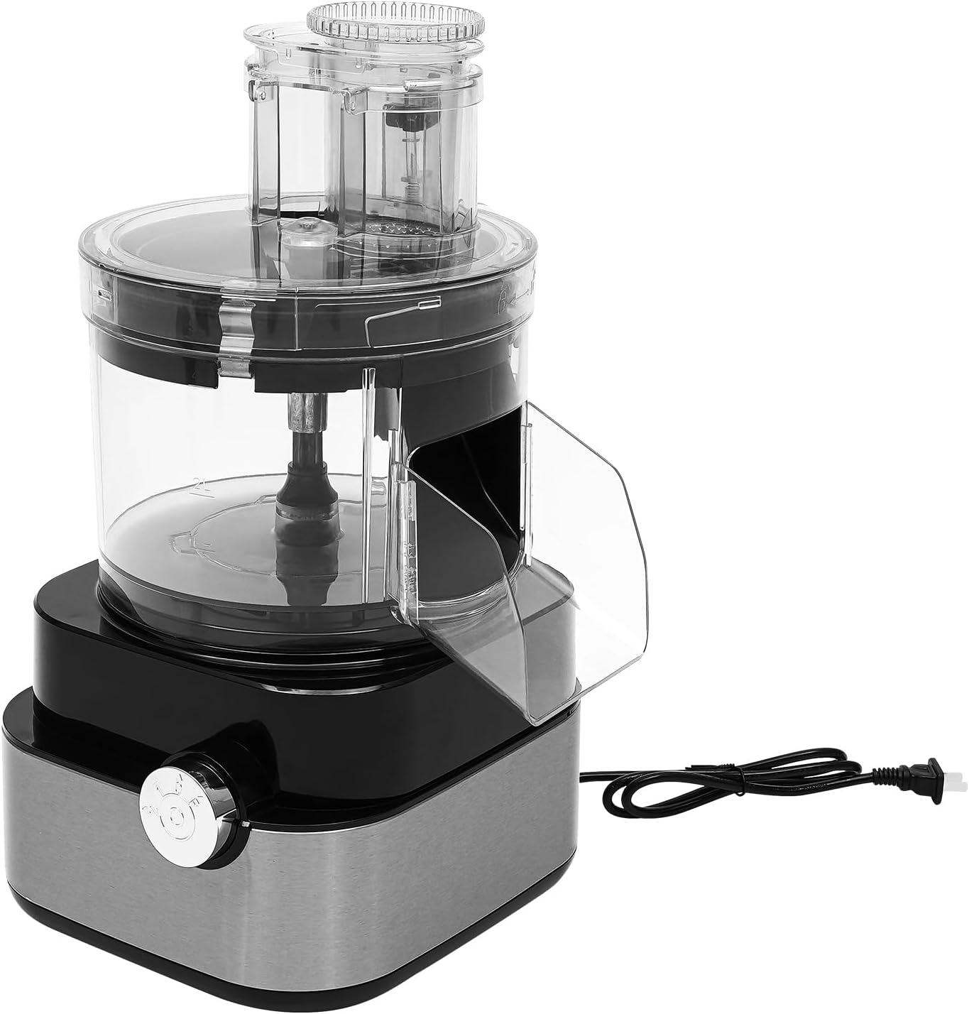 Commercial Food Processors,5 in 1 Multi-function Vegetable Dicer Chopper 5 Blades for Home Use,Black,600W