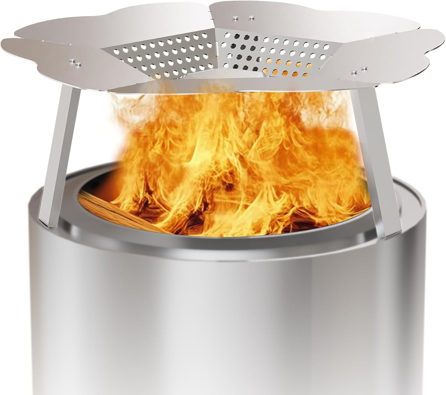 Solo Stove Yukon Heat Deflector 27" - Upgraded 304 Stainless Steel Portable Heat Diffuser with Detachable Legs & Handle, Capture and Redirect Warmth, Camping Accessory