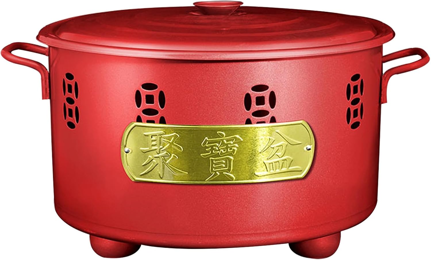 Garden Incinerator Fire Pit Outdoor Metal Trash Burn Cage can with Fire Hook and Grid, for Fallen Leaves Yard Waste Bonfire(Red,59cm\/23in)