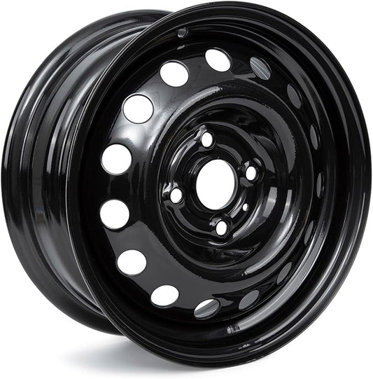 KORENJUL for Hyundai Accent 2006-2017 Wheel Rim Black 14X5.5 inch Wheels 4 Lug Steel Directly Replacement Wheel