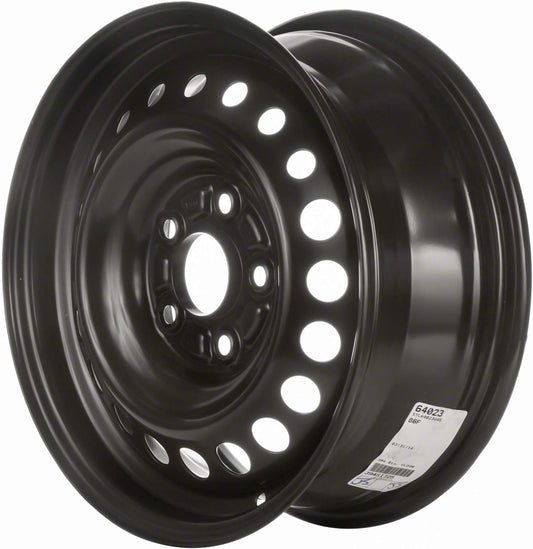 15" x 6" Reconditioned Genuine Factory OEM Black Steel Wheel Rim for Honda Civic 2006-2014 | 63897, 64023