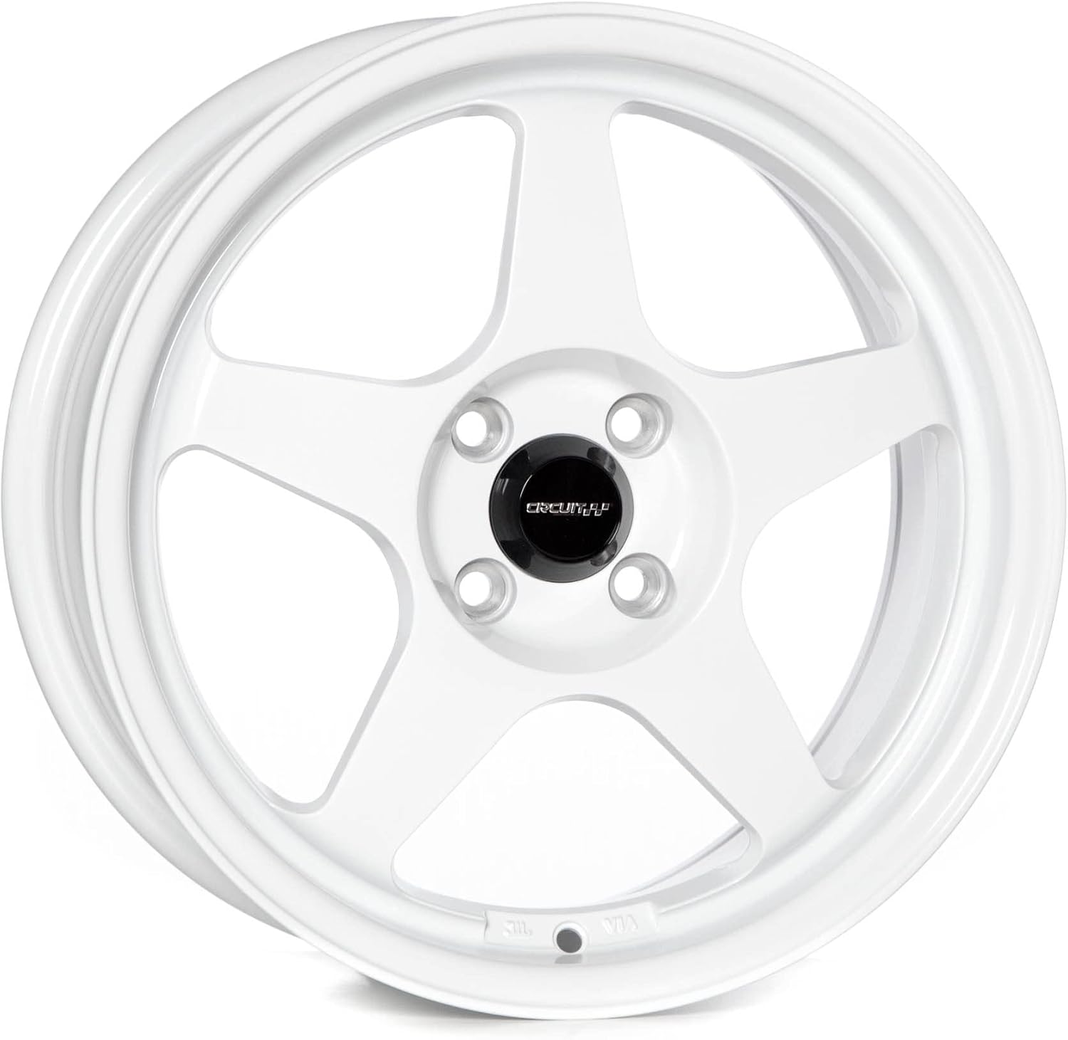 Circuit Performance CP22 16x7 Gloss White 4x100 +35mm Offset Wheels Spoon SW388 Style Rims compatible with Honda Civic, Acura Integra, Mazda Miata